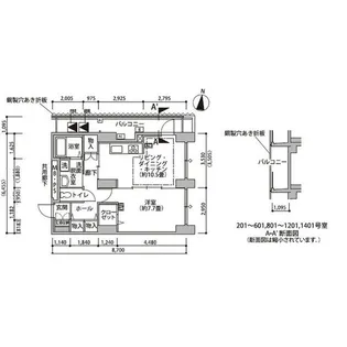 東雲キャナルコートCODAN14号棟【9階】の間取り