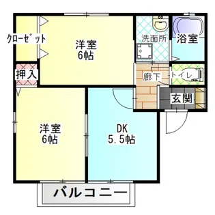 アトリオ弐番館【2階】の間取り