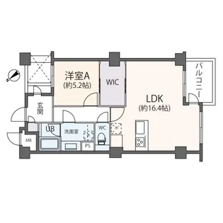 カスタネア栗平【5階】の間取り