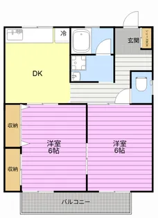 仲田ハイツ【2階】の間取り