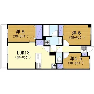 レグザ大和マークソアレ【4階】の間取り