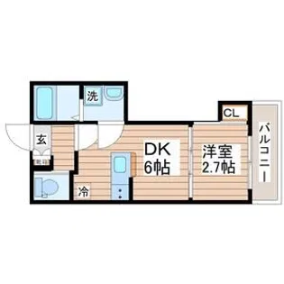 LEXIA河原町【2階】の間取り