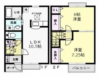フォーリア爽 Bの間取り