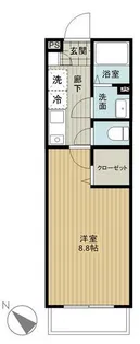 カリンハイツ【2階】の間取り