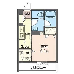 クラヴィーア大倉山【1階】の間取り