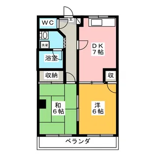 第1ドリームハイツ【2階】の間取り