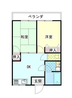秀政アパート【1階】の間取り