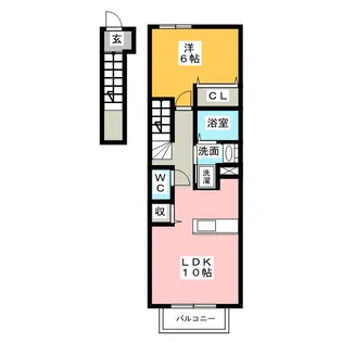 エル・シャローム【2階】の間取り
