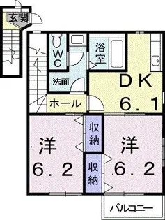 サニーハウス【2階】の間取り