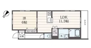 Fleurir高井戸【1階】の間取り