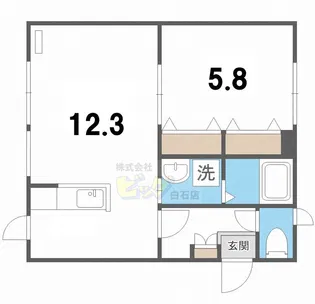 ステイブル東札幌【2階】の間取り