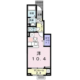 ステイズ ワン【1階】の間取り