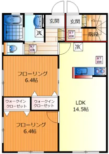 フローラルガーデン聖蹟II【2階】の間取り