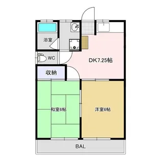 すずきハイツ【1階】の間取り