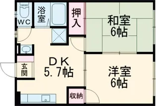 リベルテ白石 A棟【1階】の間取り