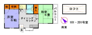 maisonロアールYs【2階】の間取り