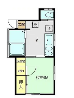 コーポ紫雲【1階】の間取り