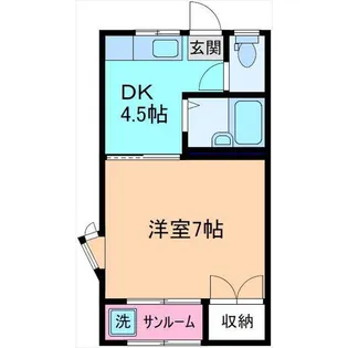 カームハイツ【2階】の間取り