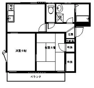 シャルム西脇【2階】の間取り