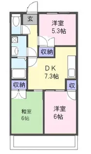 コーポM&I【1階】の間取り