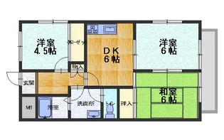 コーポグローバルII【2階】の間取り