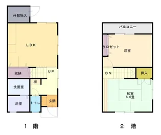 引土ハイツA-1【1階】の間取り