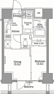 東京都港区南青山7【マンション】の間取り