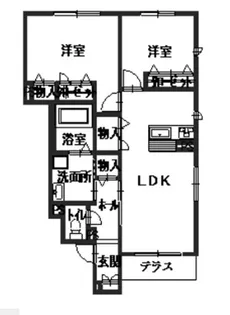 メゾンフレールA【1階】の間取り