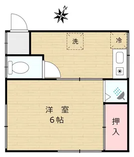 吉村アパート【2階】の間取り