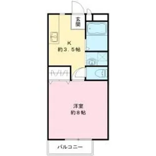 メールハイツA【2階】の間取り
