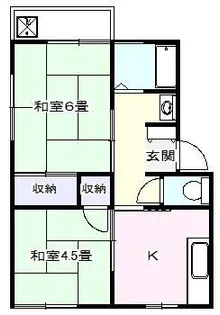 コーポ小川【2階】の間取り