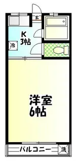 1Kの間取り画像