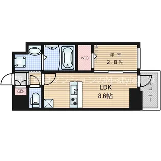 1LDKの間取り画像
