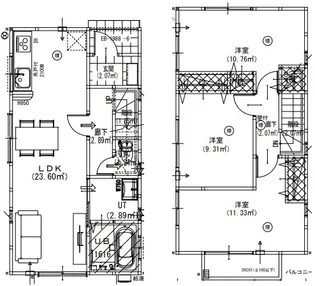 東京都東村山市廻田町3【一戸建】の間取り