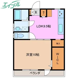 ノーブル松本【2階】の間取り