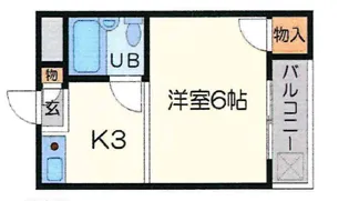 大阪府箕面市粟生間谷東5【マンション】の間取り
