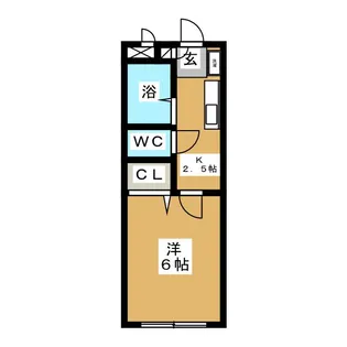 シーウエストII【2階】の間取り