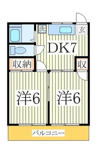 コーポ ヤブサキ【2階】の間取り