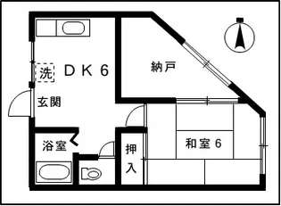 コーポ平方【1階】の間取り