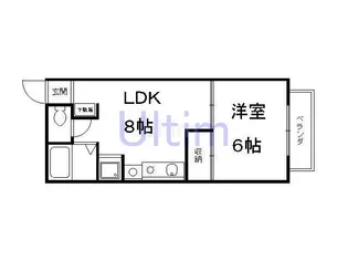 セジュールコスモスA棟【2階】の間取り