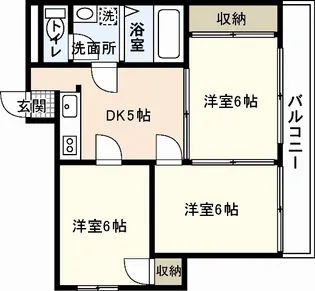 ウィンディア住吉【1階】の間取り