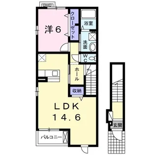 埼玉県比企郡川島町大字吹塚【アパート】の間取り