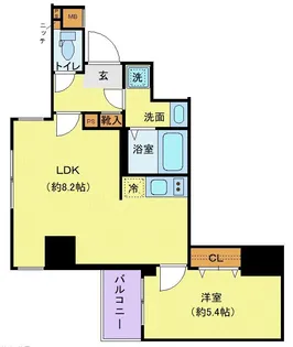 ジェノヴィア錦糸町スカイガーデン【4階】の間取り