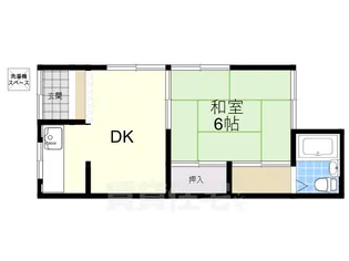中里文化(大池)【2階】の間取り