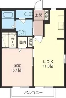 群馬県邑楽郡大泉町大字寄木戸【アパート】の間取り