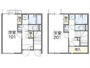 静岡県浜松市中央区東伊場1【アパート】の間取り