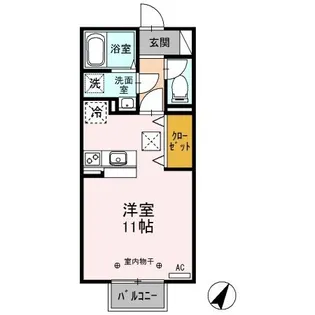 新潟県新潟市北区白新町2【アパート】の間取り