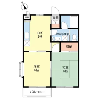 プラージュ高芝【2階】の間取り