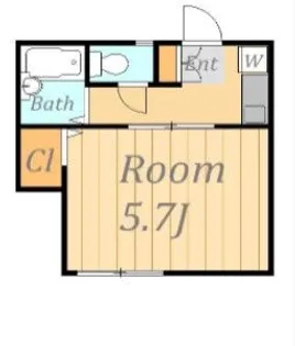 ヒルズアゼリアウエストV【1階】の間取り
