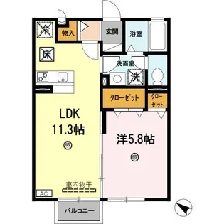 兵庫県丹波篠山市宇土【アパート】の間取り
